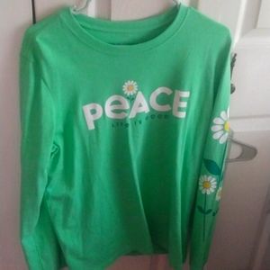 Life is Good peace sweatshirt